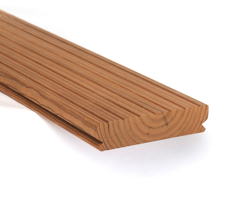 Prkno THERMO BOROVICE 26x118 KLIP X, délka 4800mm, rýha