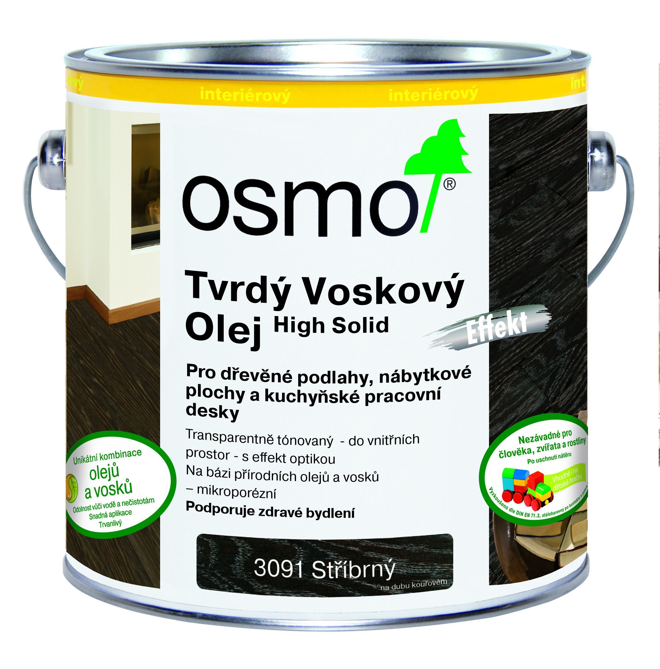 OSMO Tvrdý voskový olej efekt 3091, 3092
