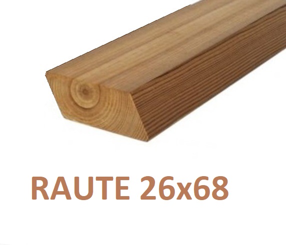 Profil RAUTE C3 THERMO BOROVICE 26x68, délka 3900mm
