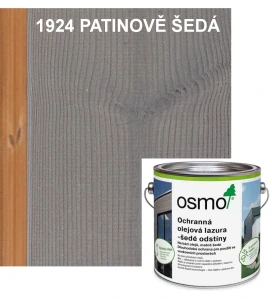OSMO ochranná olejová lazura - odstín 1924 PATINOVĚ ŠEDÁ