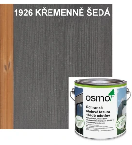 OSMO ochranná olejová lazura - odstín 1926 KŘEMENNĚ ŠEDÁ