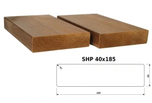 Prkno THERMOWOOD SHP 42x185, délka 4200mm
