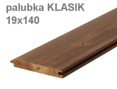 Palubka KLASIK 19x140, délka 3000mm, THERMO BOROVICE