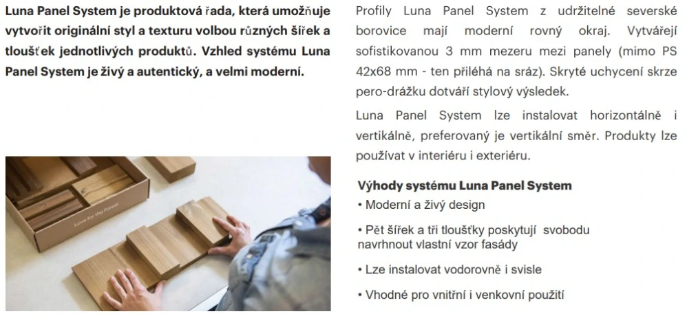 Profil THERMOWOOD Panel System 26x92, délka 3000mm