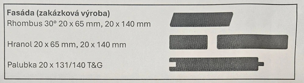 Prkno MERBAU THERMO 21x145, délka 5400mm, hl./hl.